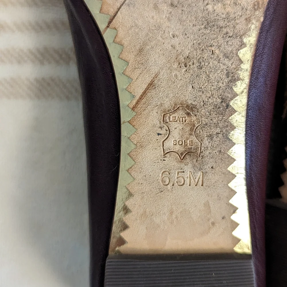 Tory Burch Chelsea Cap-Toe Leather Ballet Flat